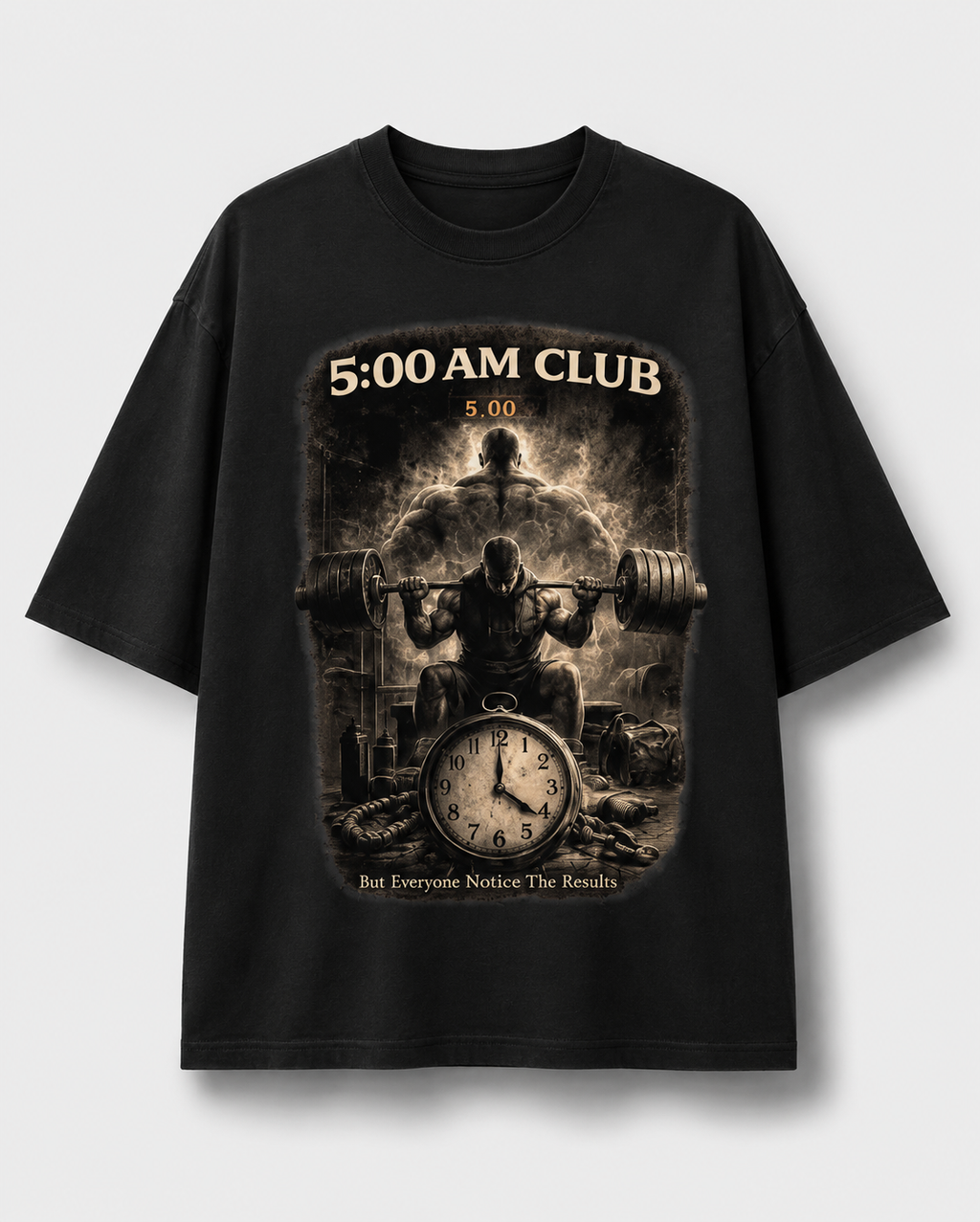 5 AM Club Motivation Oversized T-Shirt