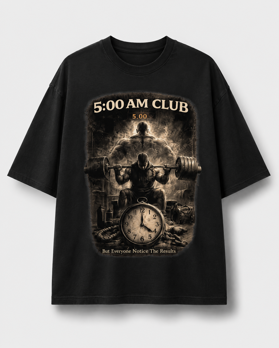 5 AM Club Motivation Oversized T-Shirt