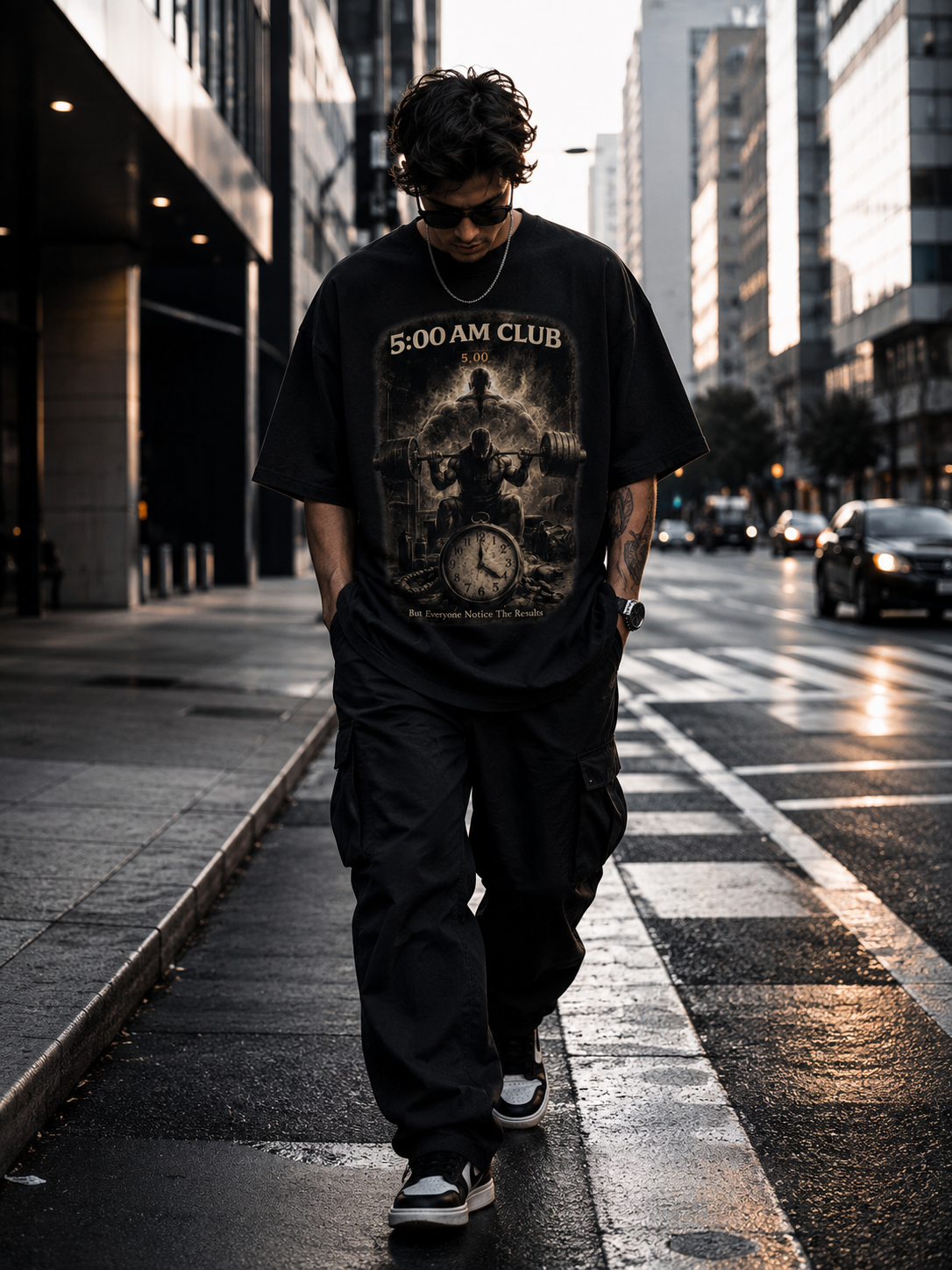 5 AM Club Motivation Oversized T-Shirt