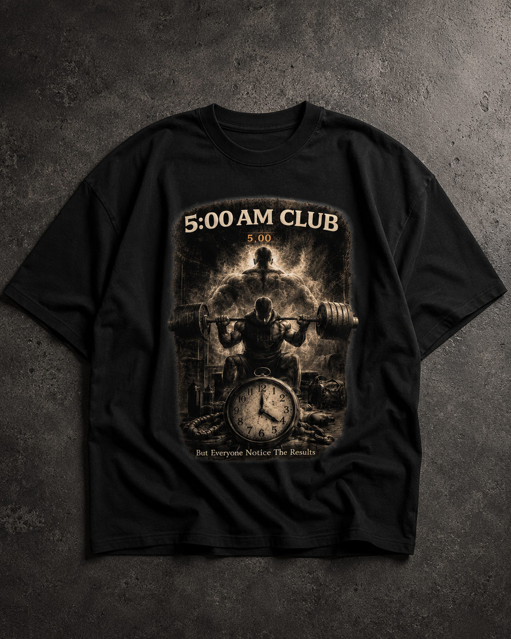 5 AM Club Motivation Oversized T-Shirt