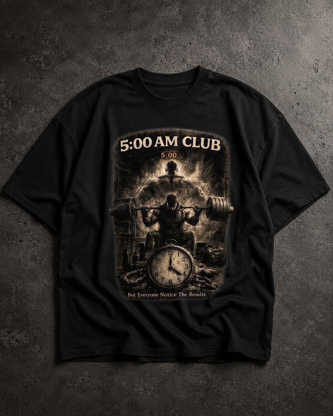 5 AM Club Motivation Oversized T-Shirt