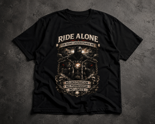 Ride Alone Biker Oversized T-Shirt