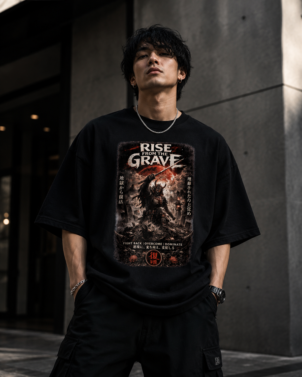 Rise From The Grave Warrior Oversized T-Shirt