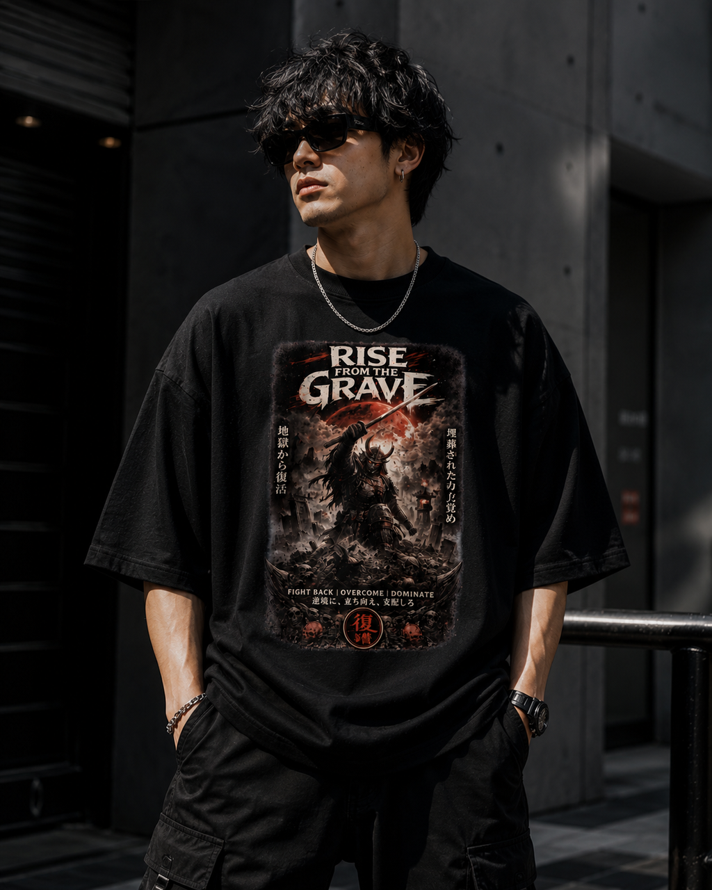 Rise From The Grave Warrior Oversized T-Shirt