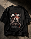 Stay Alone Dark Aesthetic Oversized T-Shirt