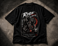 Rise Above Limits Samurai Gym Oversized T-Shirt