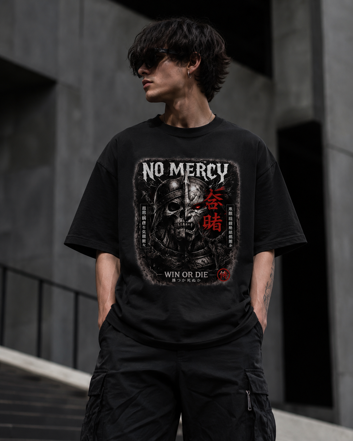 No Mercy Samurai Oversized T-Shirt