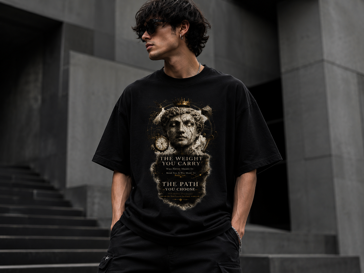 The Weight You Carry Oversized Graphic Tee