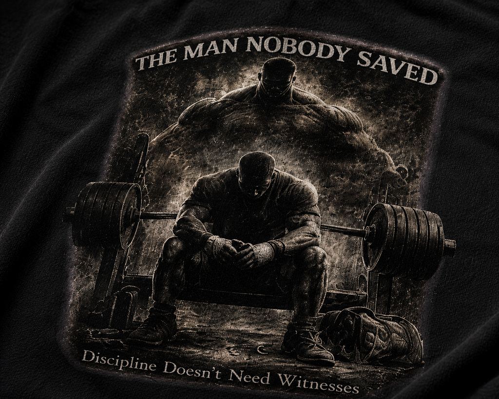 The Man Nobody Saved Motivation Oversized Tee