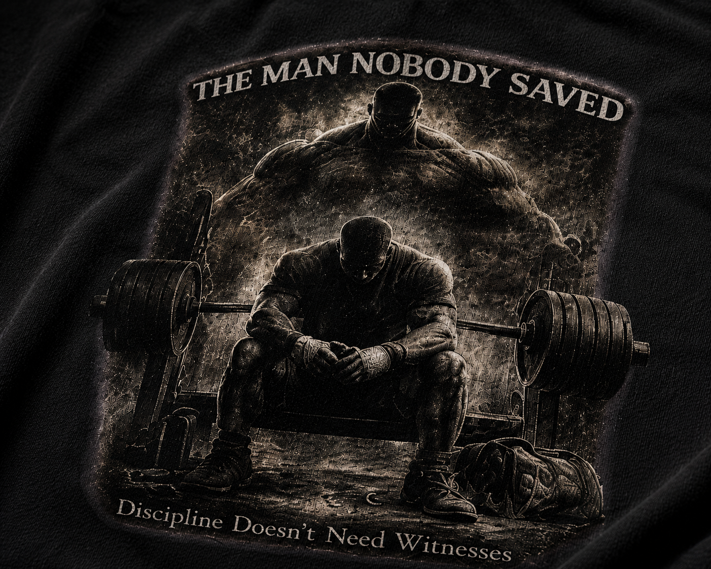 The Man Nobody Saved Motivation Oversized Tee